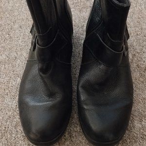 Clarks Black Ankle Boots